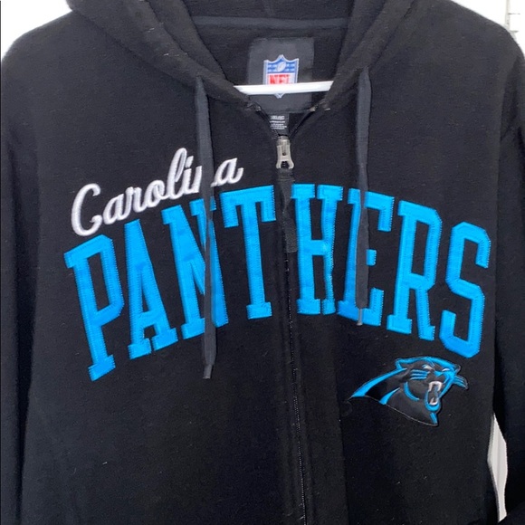 CAROLINA PANTHERS Zip Hoodie Sweatshirt - Picture 2 of 6